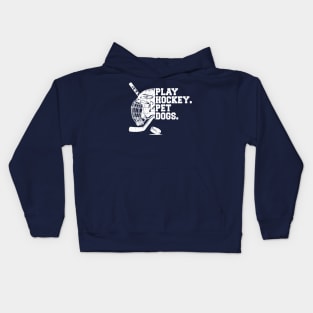 Play Hockey. Pet Dogs | hockey stick | Ice Hockey | Ice Ho | hockey sport Kids Hoodie